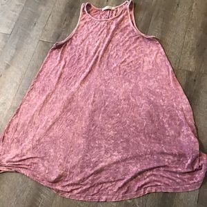 Wonderlux tank dress size small died pink